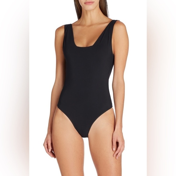 NEW valimare pleated shoulder one piece swimsuit - Picture 1 of 11